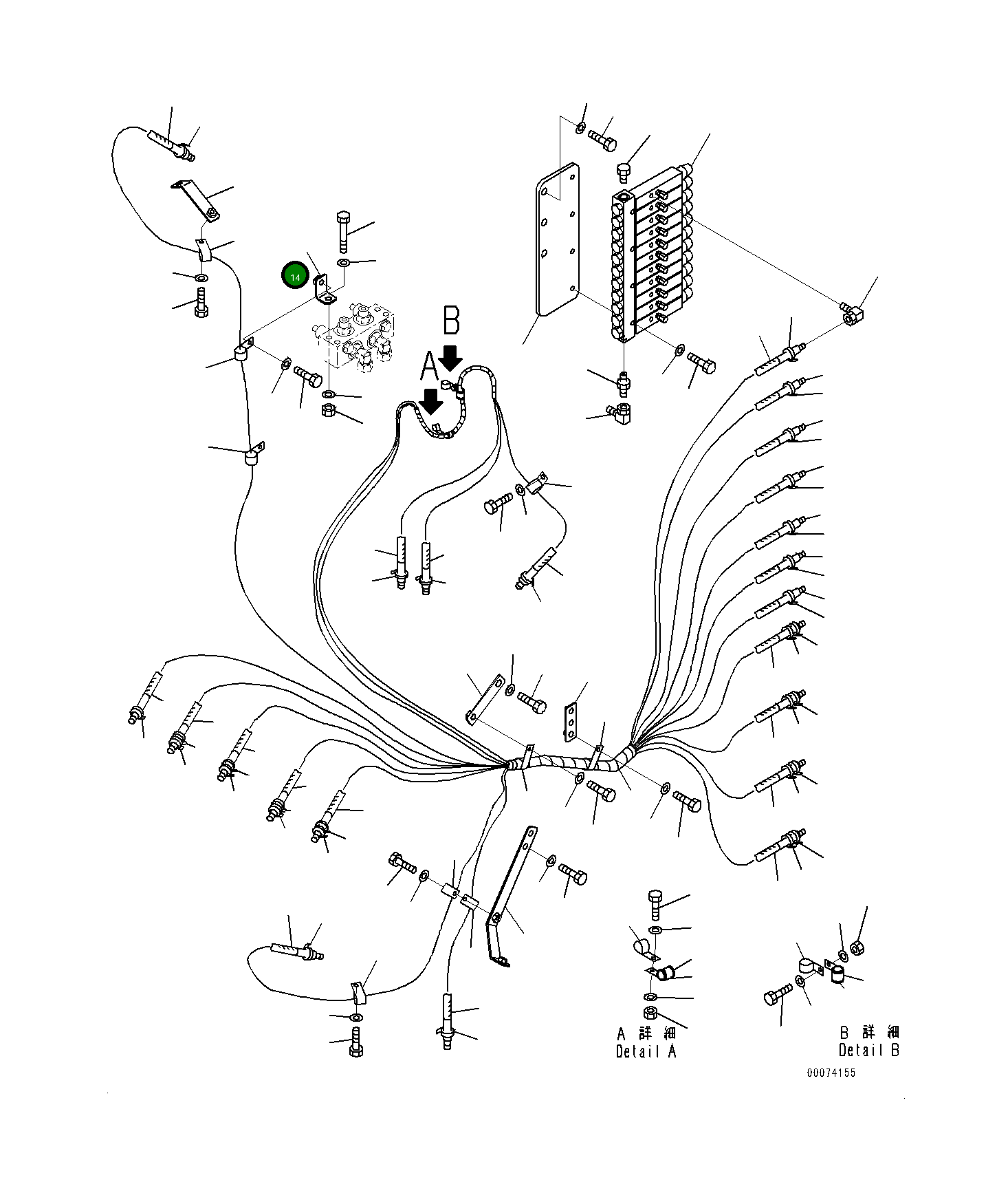 Кронштейн 561-95-83210 Komatsu