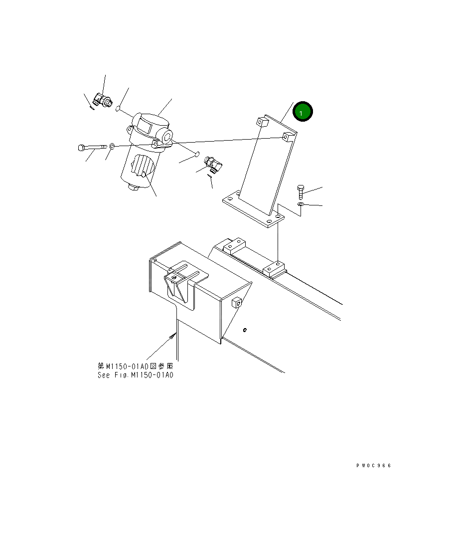 Кронштейн 21W-973-4130NU Komatsu