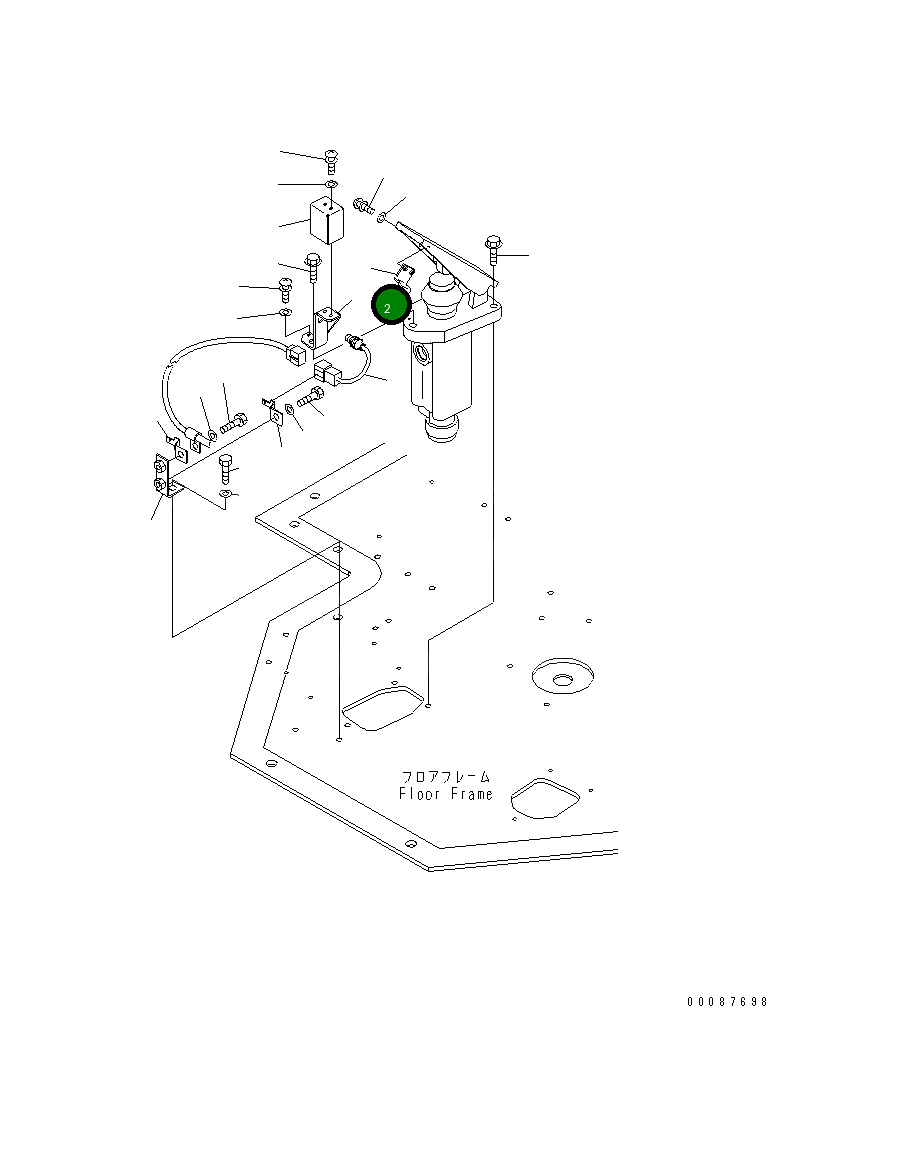 Кронштейн 42C-56-11180 Komatsu