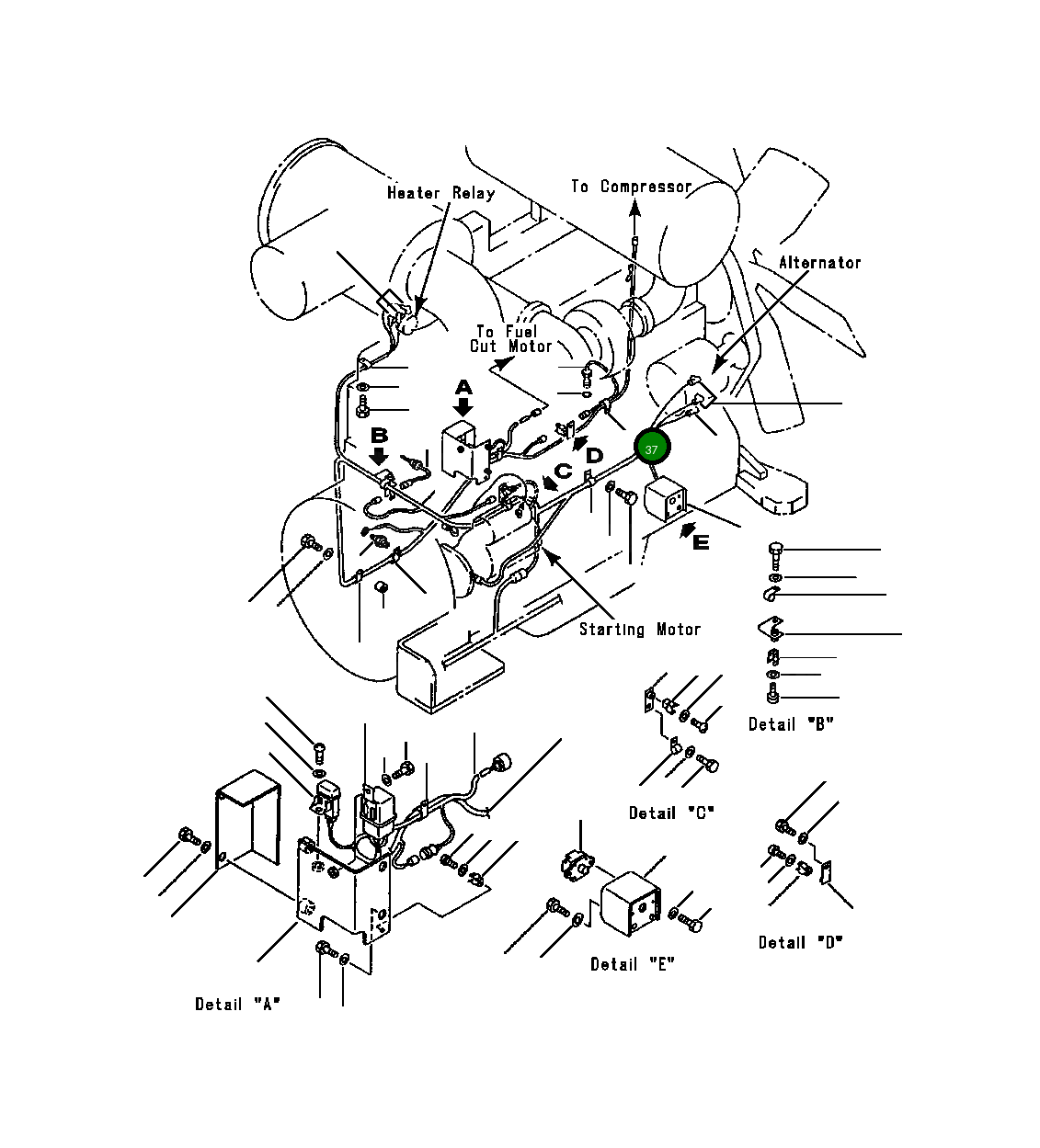 Клипса 424-06-12710 Komatsu
