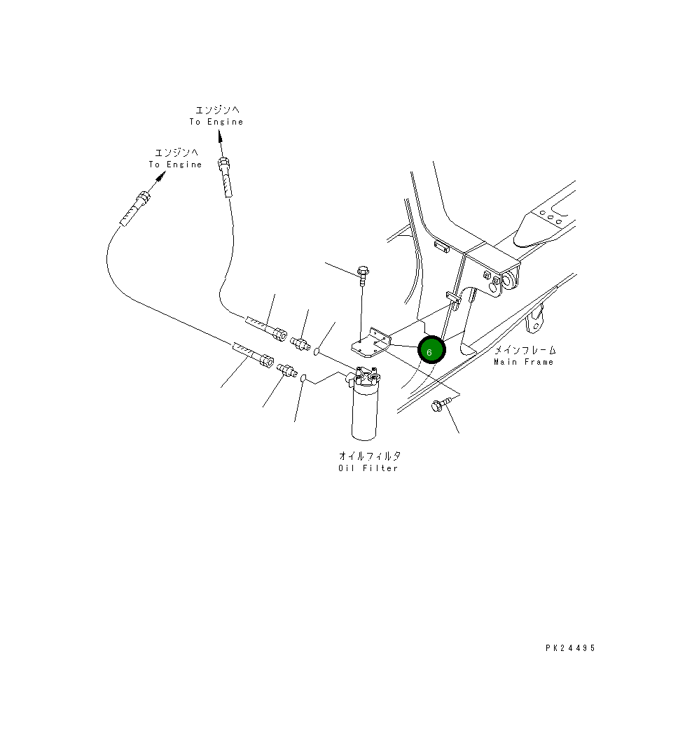 Кронштейн 567-01-73110 Komatsu
