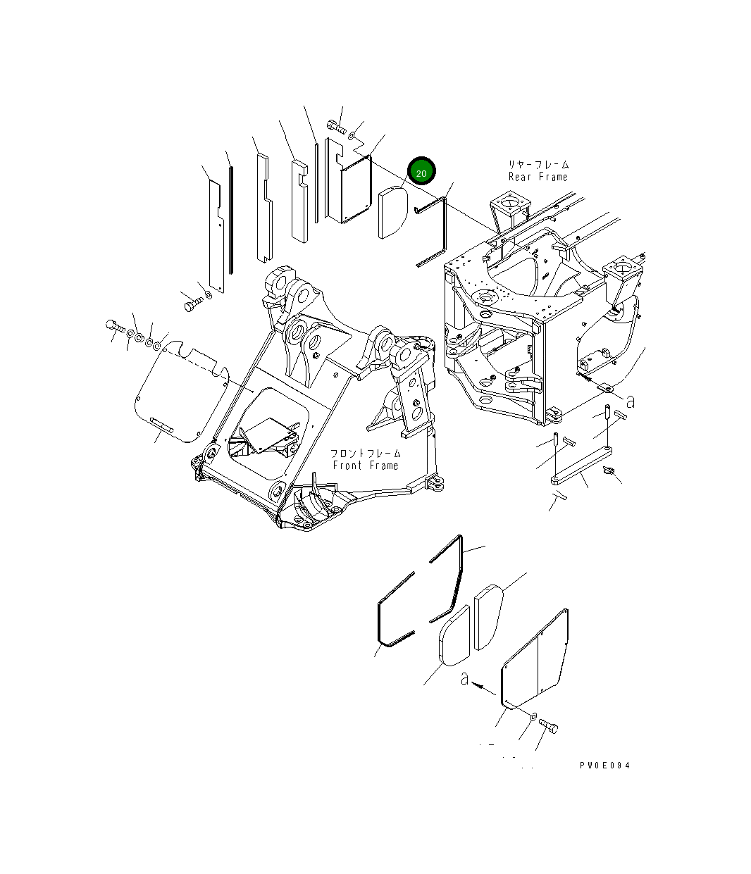 Лист 421-46-34280 Komatsu