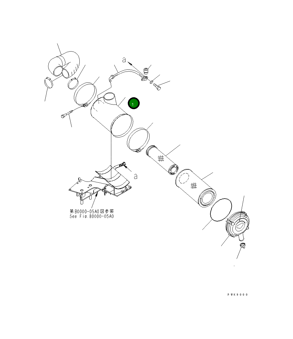Корпус, в сборе 6222-83-7410 Komatsu
