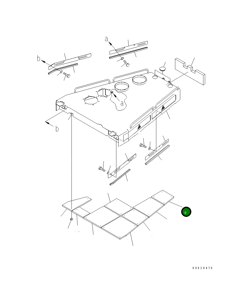 Лист 198-54-77330 Komatsu