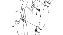 Палец 205-70-65160 Komatsu