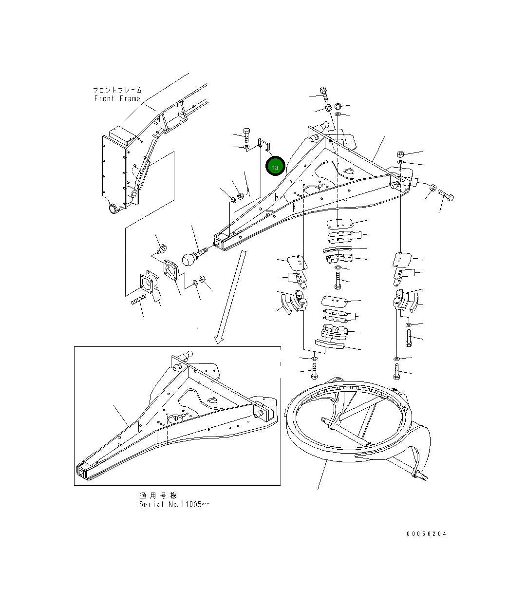 Кронштейн 23B-60-35340 Komatsu