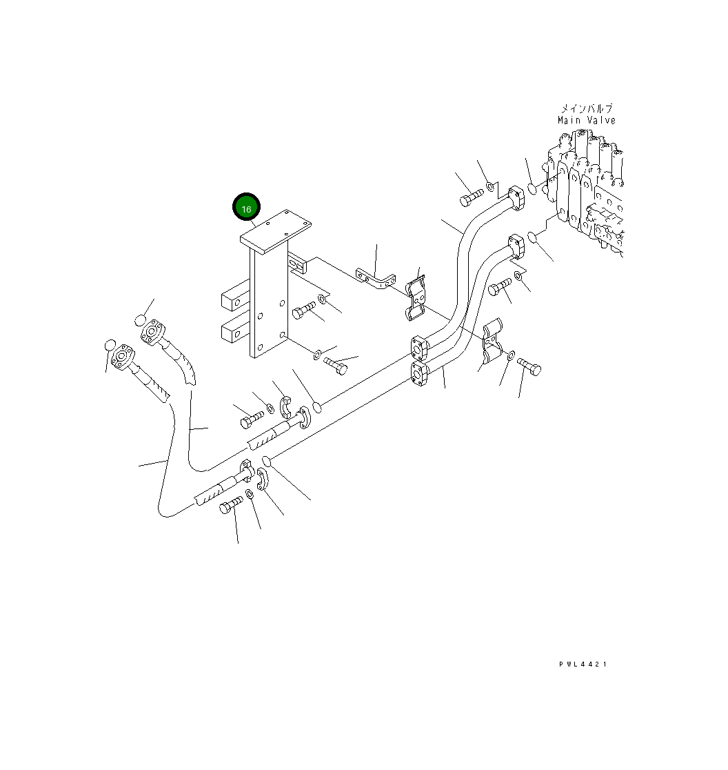 Кронштейн 207-62-K3831 Komatsu