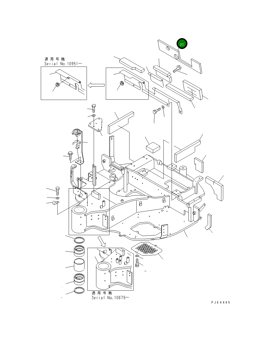 Лист 22L-46-11441 Komatsu