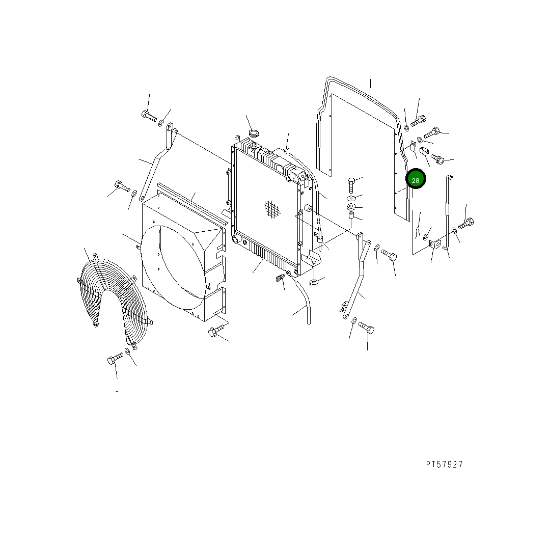 Кронштейн 23D-54-33370 Komatsu