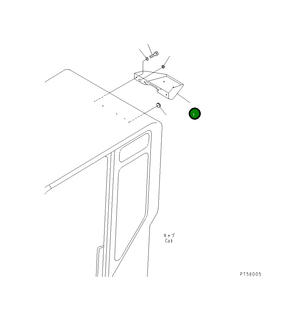 Кронштейн 23D-950-8670 Komatsu