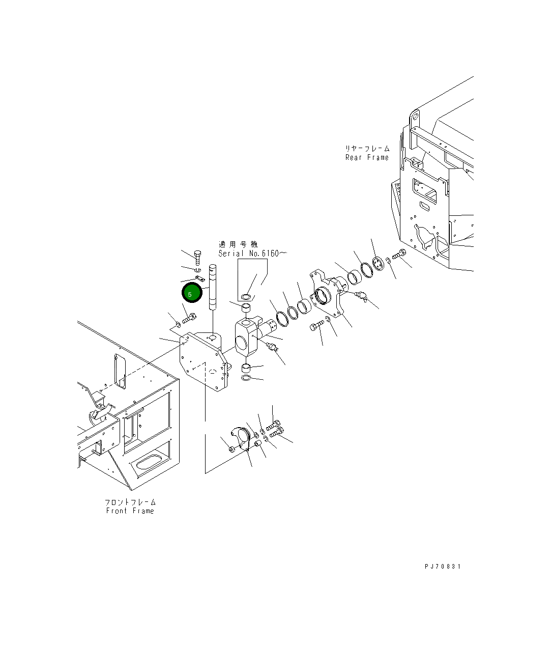 Палец 258-60-52642 Komatsu