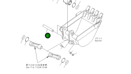 Палец 21U-70-31732 Komatsu