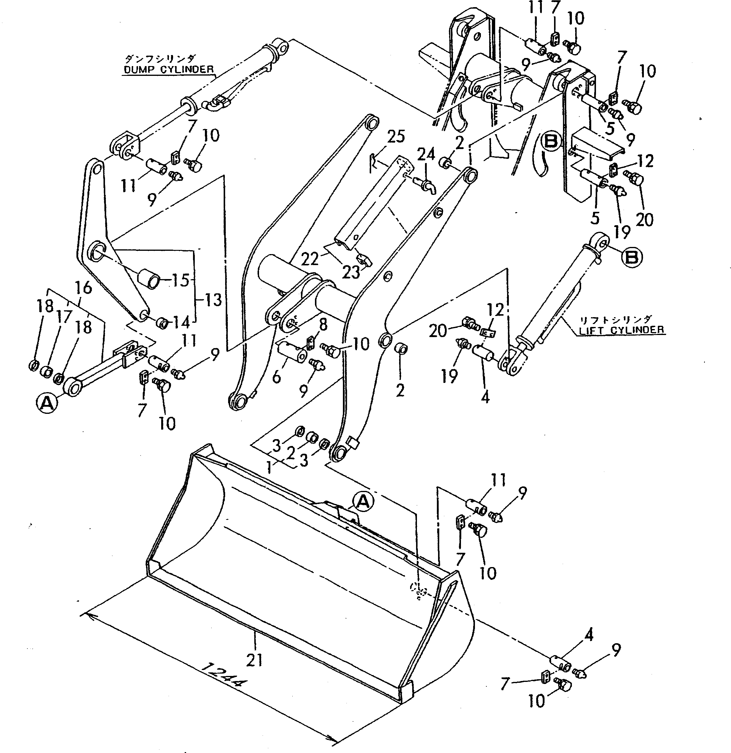 Коромысло в сборе, серое-25 YM172519-91240 Komatsu