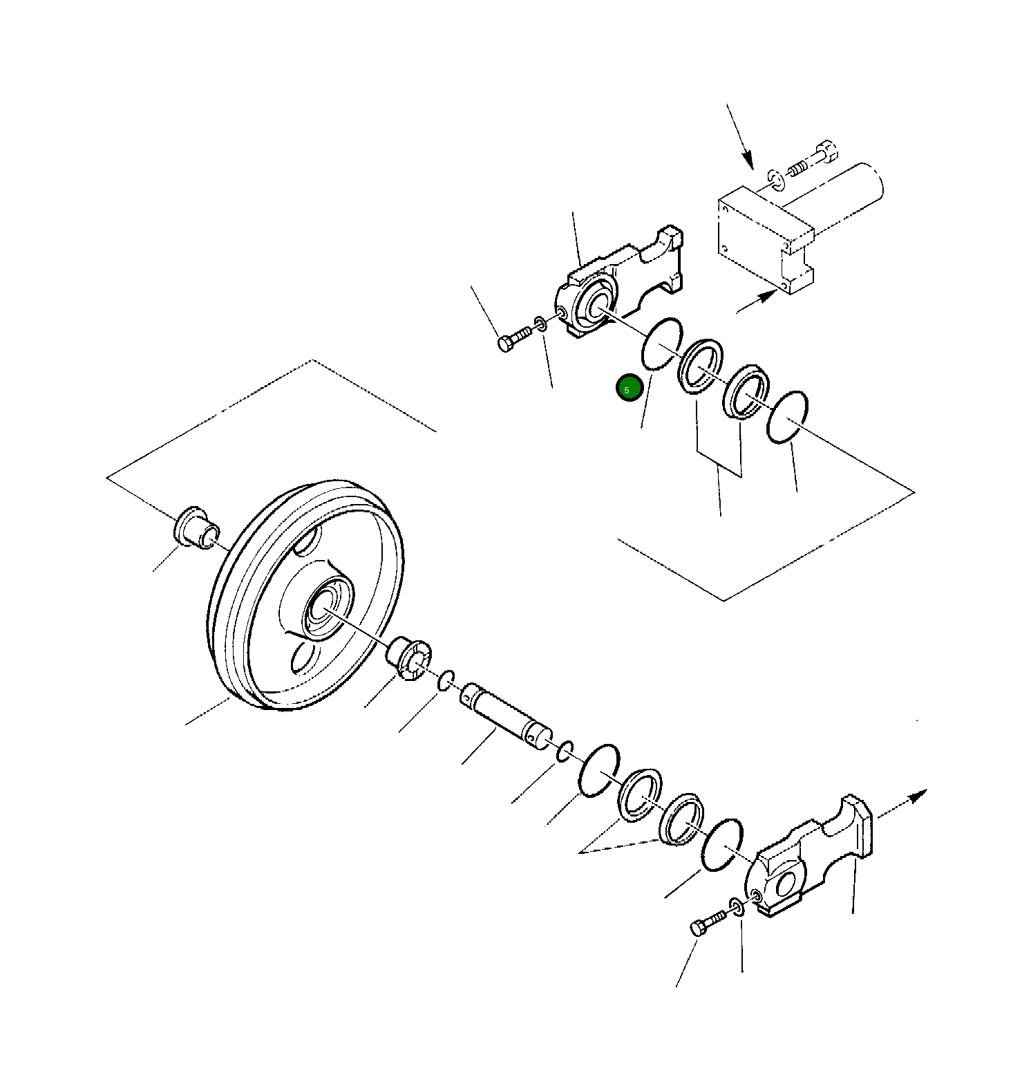 Опора 3F1027602 Komatsu