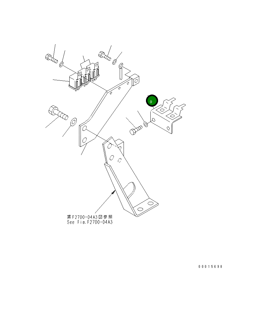 Кронштейн 196-06-34570 Komatsu