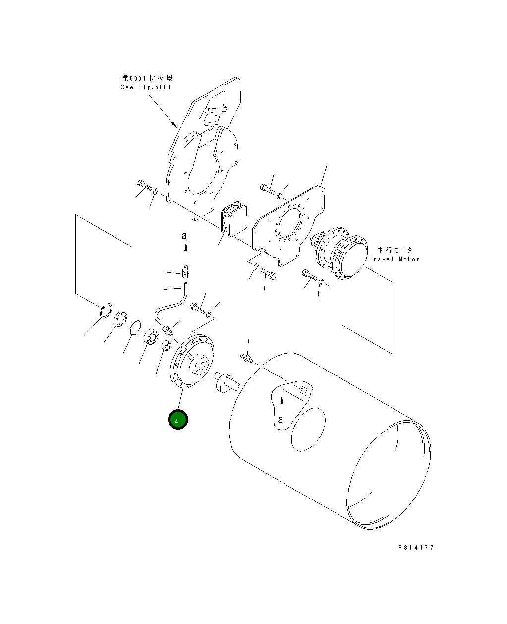 Корпус 259-54-21630 Komatsu