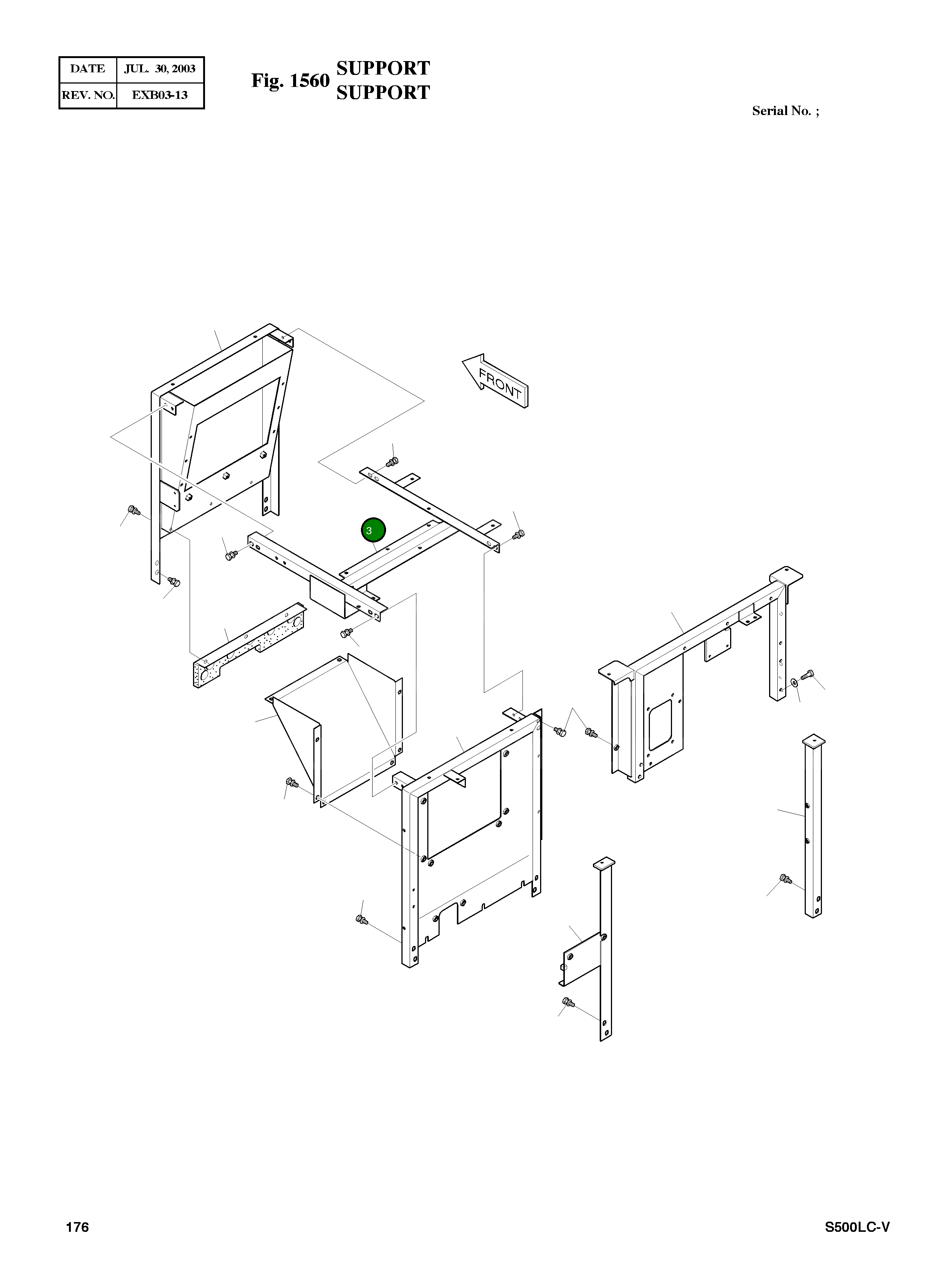 Опора 195-01580C Komatsu