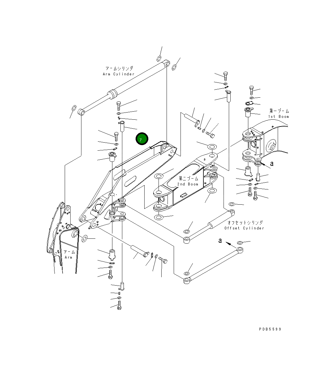 Палец 22U-70-11350 Komatsu