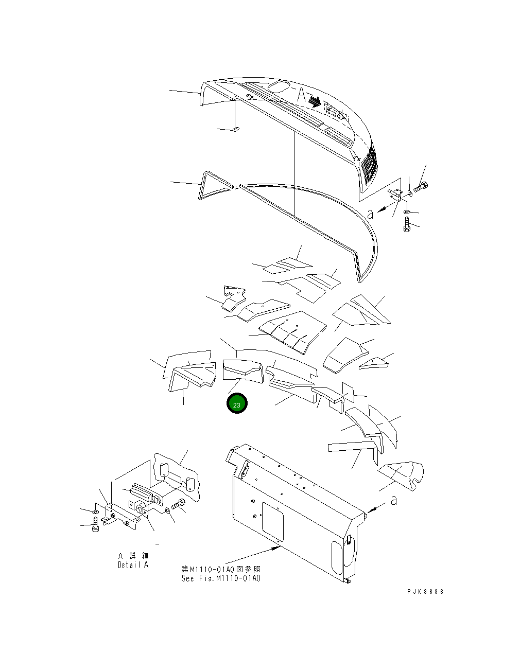 Лист 21W-54-32110 Komatsu