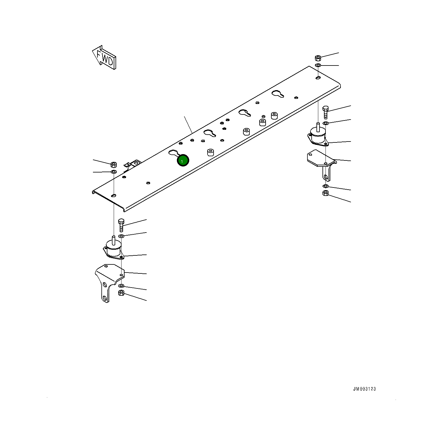 Кронштейн 561-86-8A711 Komatsu