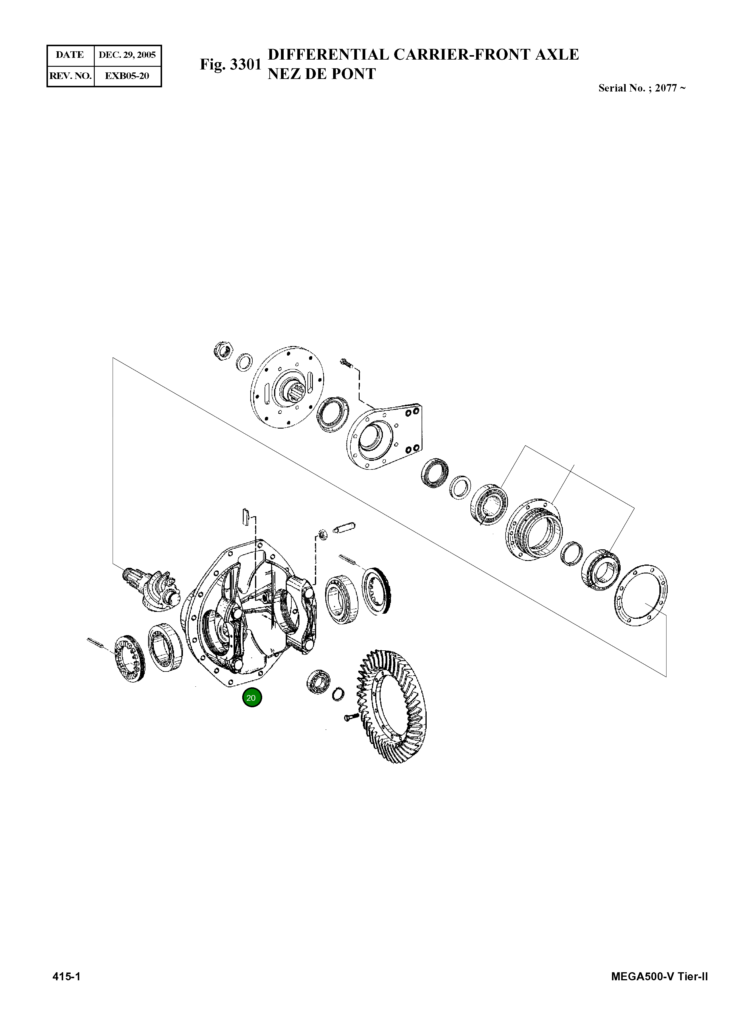 Корпус K9002801 Komatsu