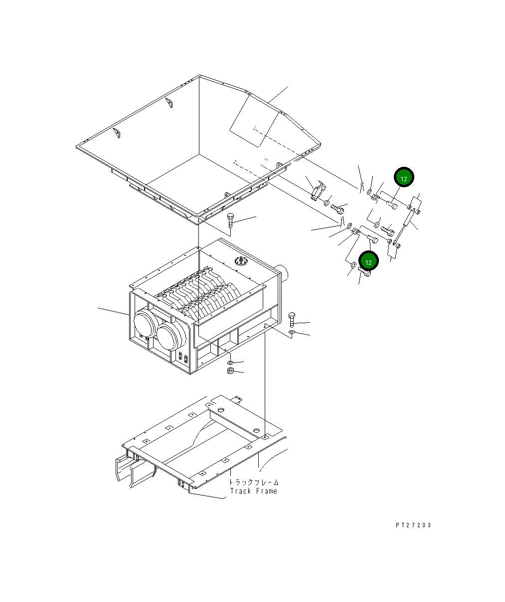 Палец 22D-43-12850 Komatsu