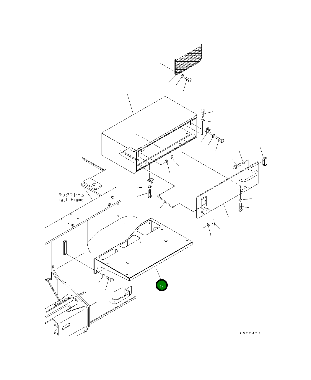 Кронштейн 8287-54-2141 Komatsu