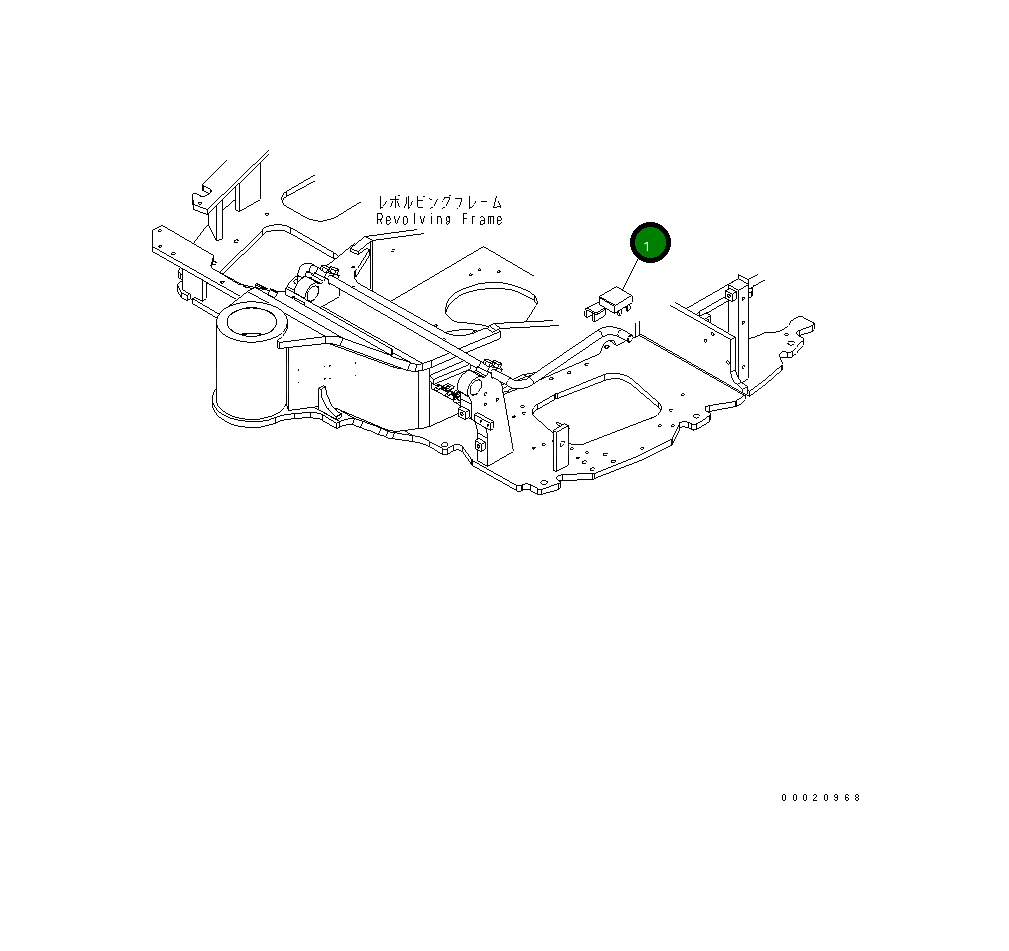 Кронштейн 22M-54-26460 Komatsu