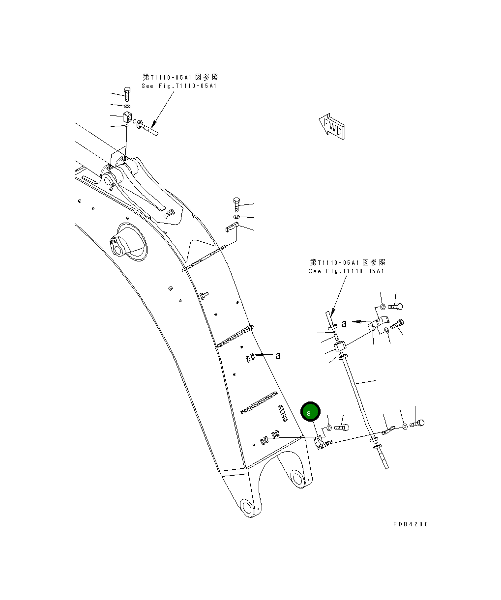 Кронштейн 209-62-78380 Komatsu