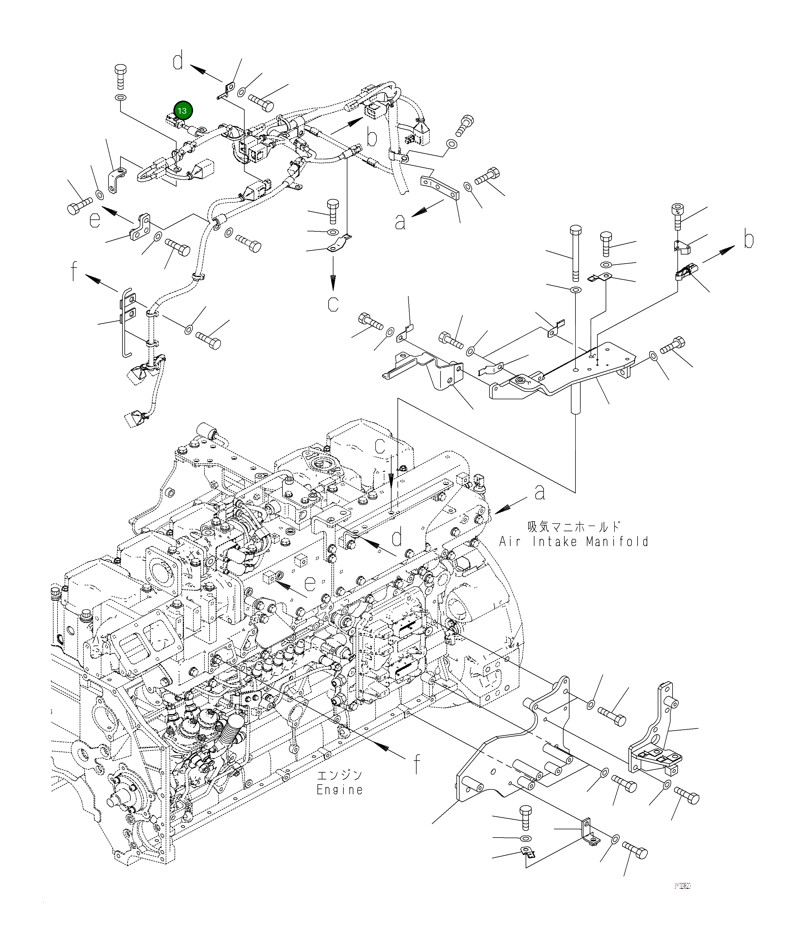Кронштейн 6262-81-8470 Komatsu
