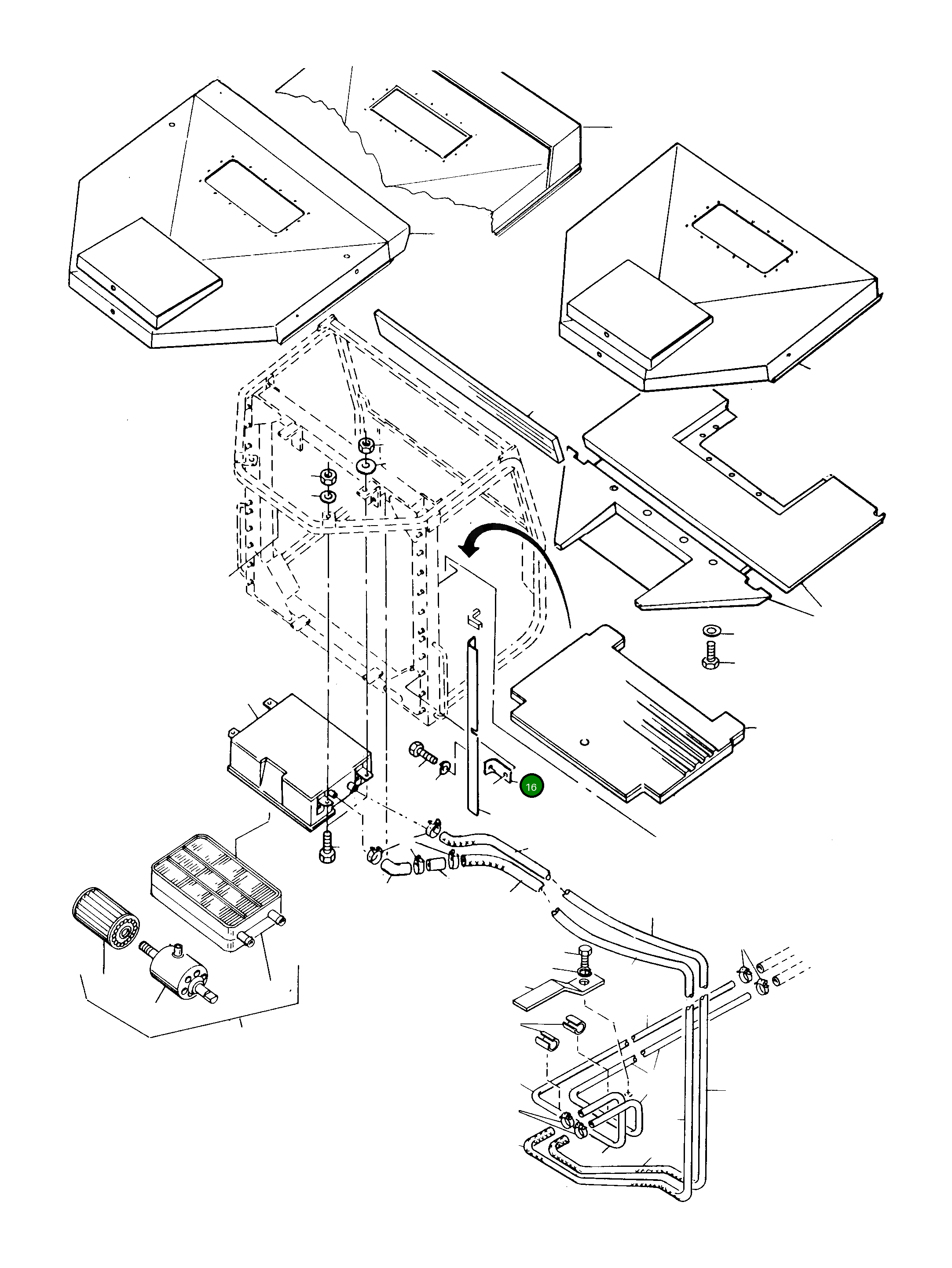 Кронштейн 2986355M1 Komatsu