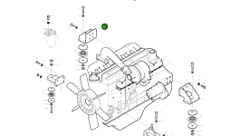 Кронштейн 195-02584B Komatsu