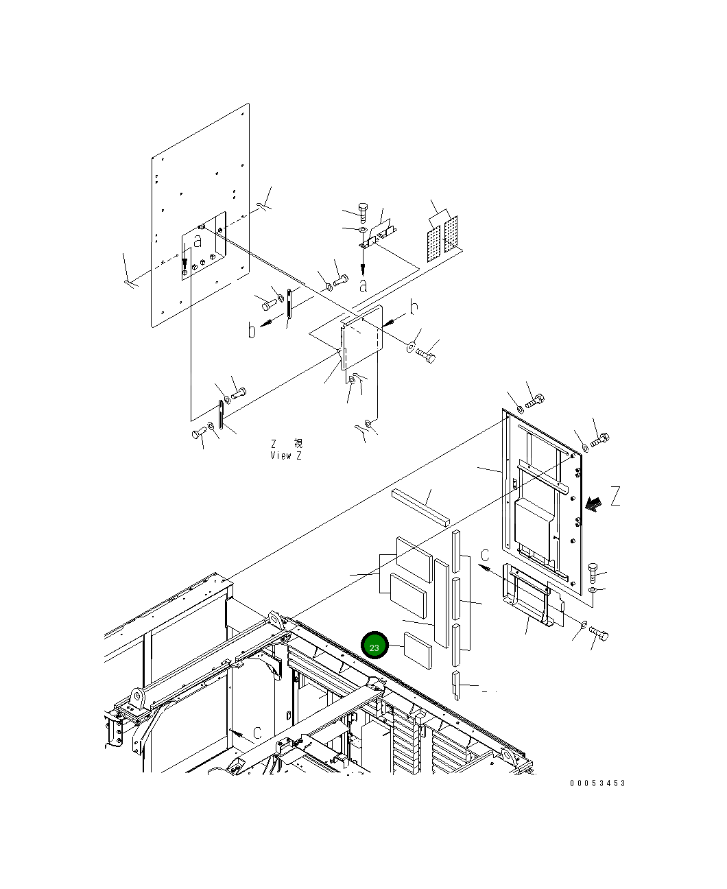 Лист 21T-54-32240 Komatsu