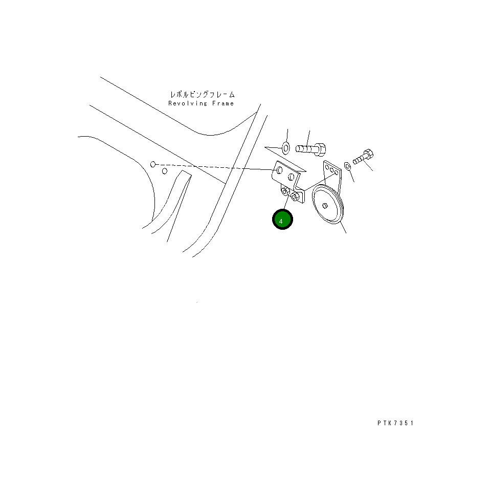 Кронштейн 22B-06-11141 Komatsu