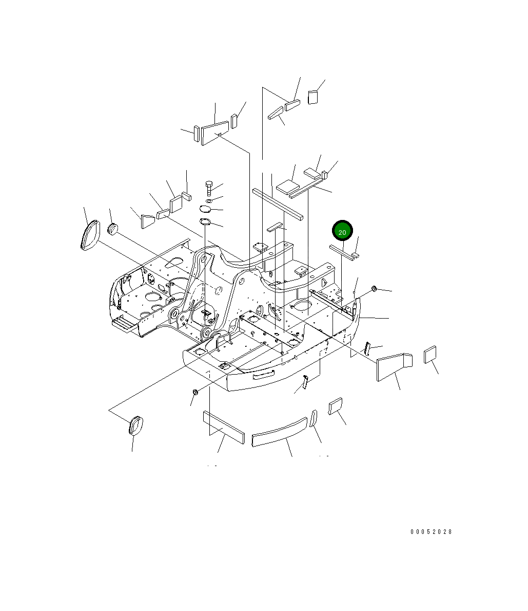 Лист 22U-46-27510 Komatsu