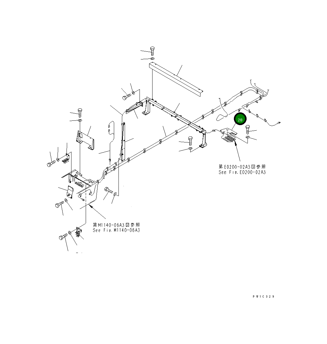 Кронштейн 21T-06-65480 Komatsu