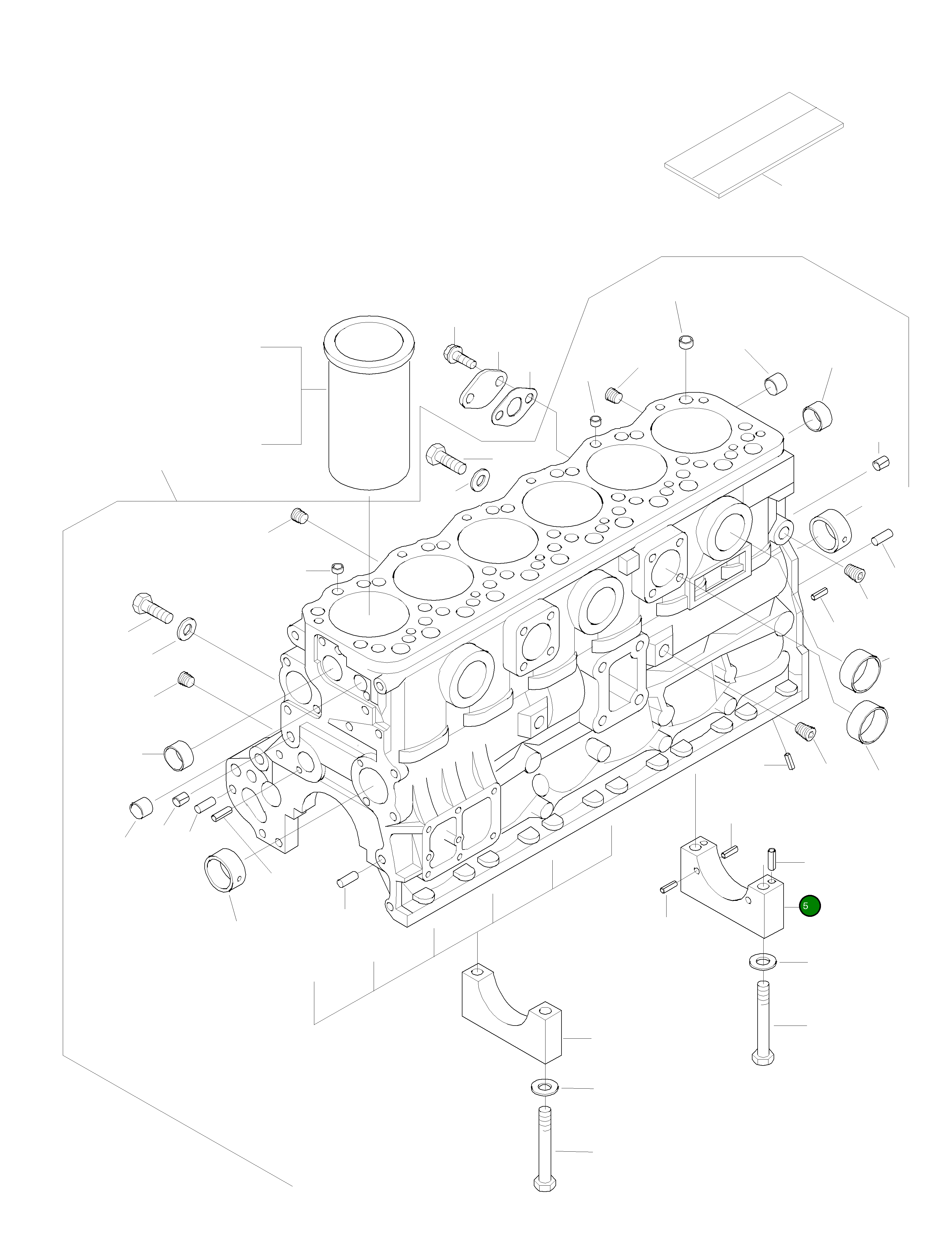 Кронштейн станины 6222-29-1250 Komatsu