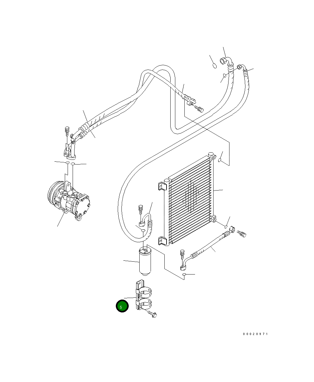 Кронштейн AN51211-10940 Komatsu
