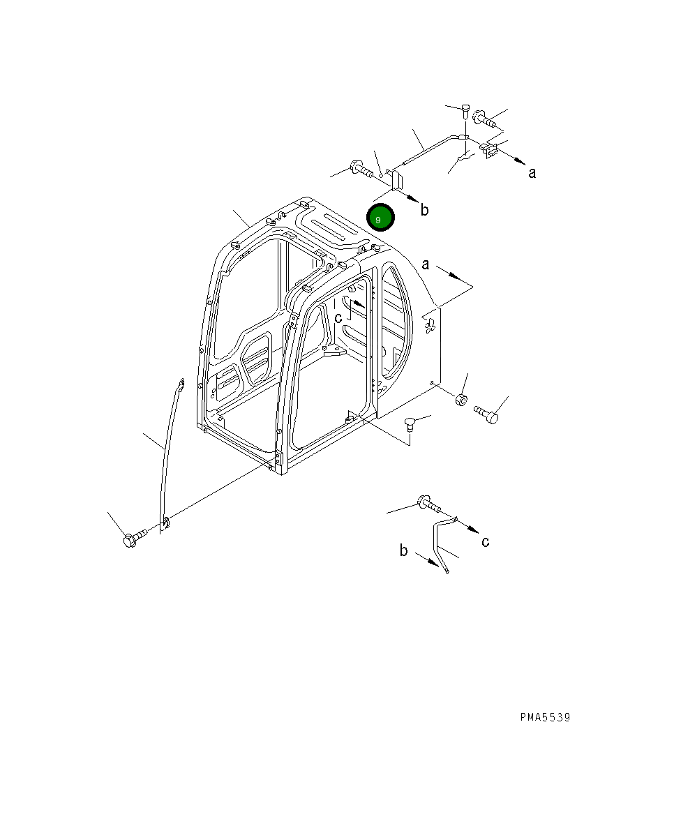 Кронштейн 201-54-73851 Komatsu