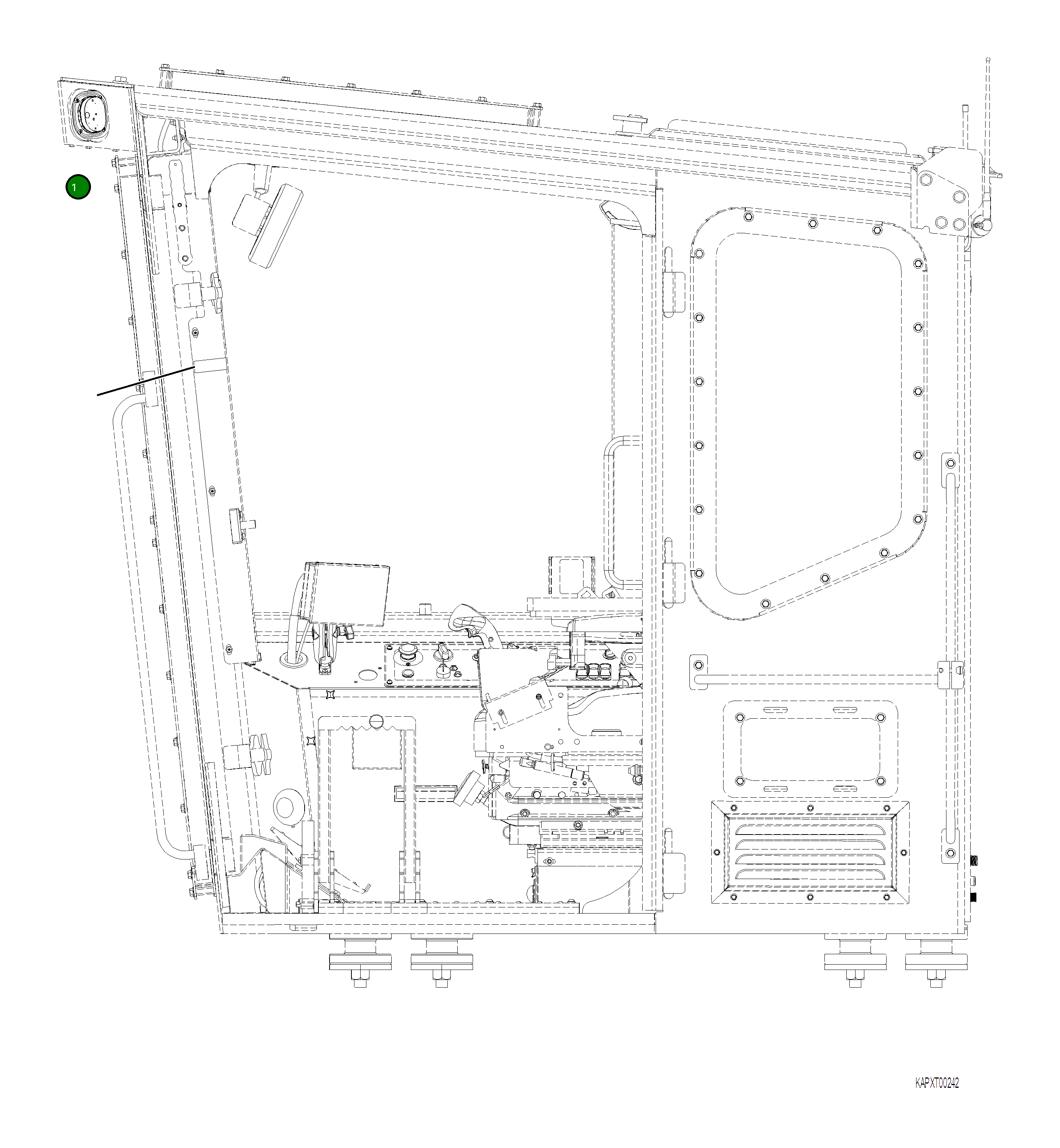 Наклейка 4A1-00-10110 Komatsu