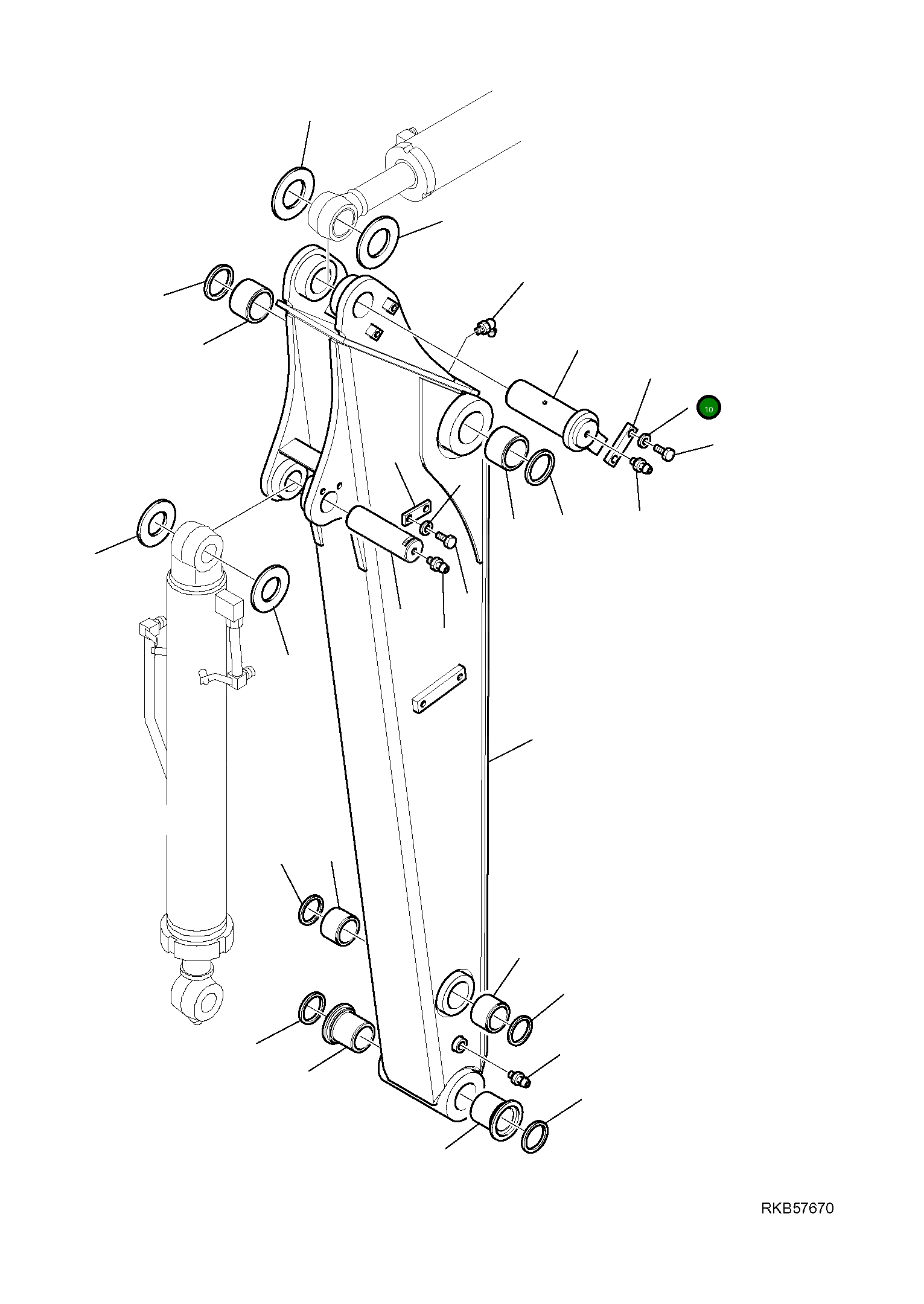 Палец 21W-70-R4320 Komatsu