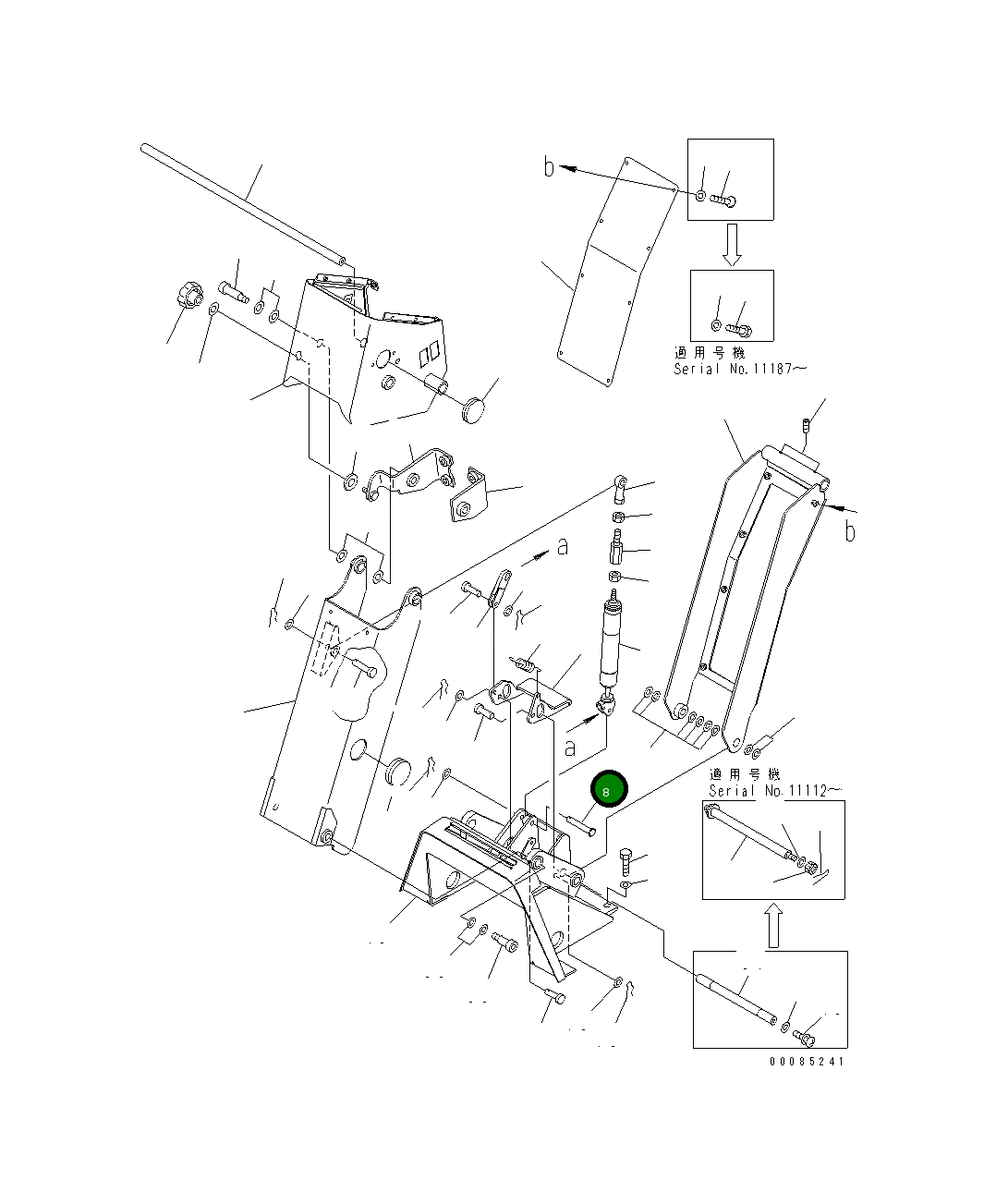 Палец 23B-43-36211 Komatsu