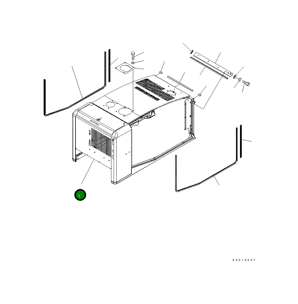 Капот 417-54-31413 Komatsu
