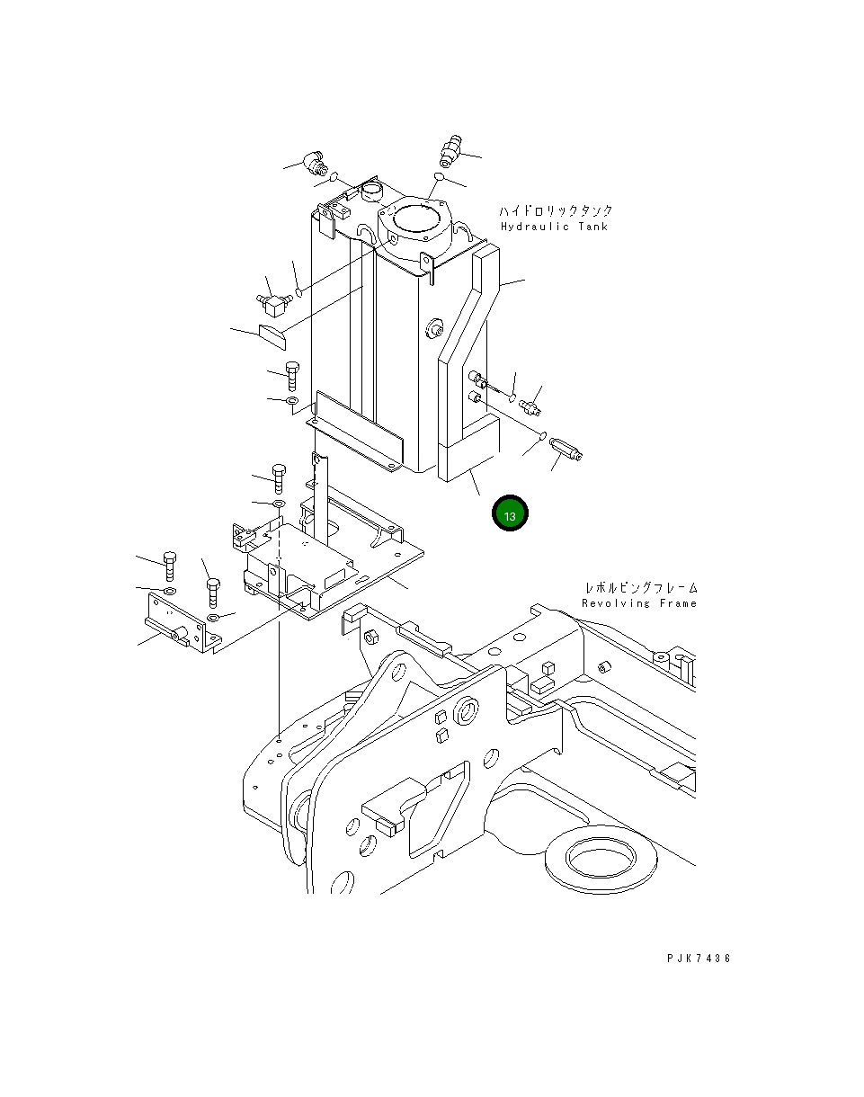 Лист 21X-54-32640 Komatsu