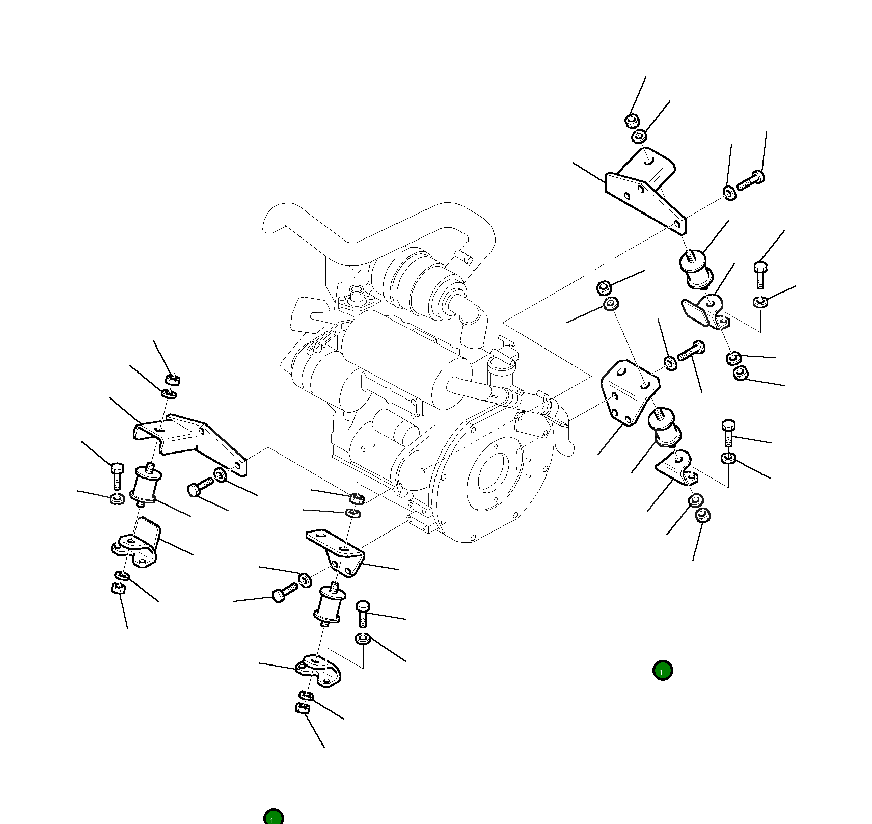 Опора 3F0505622 Komatsu