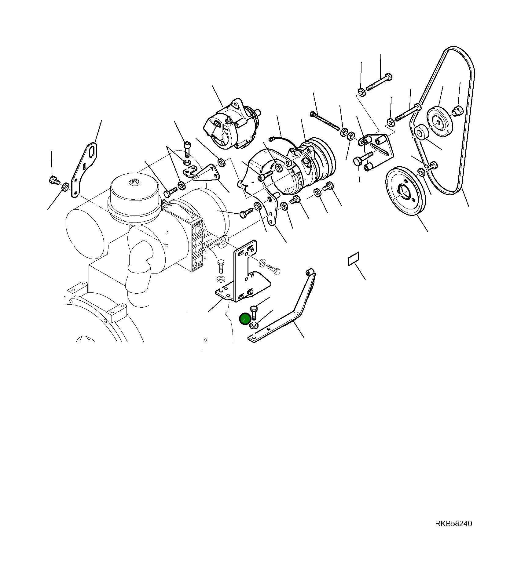 Кронштейн 37B-942-1860 Komatsu