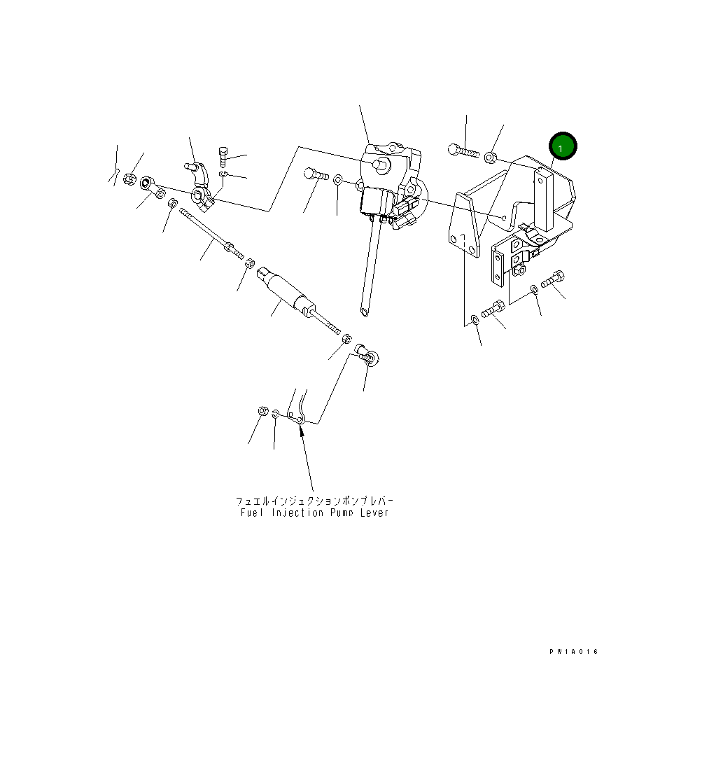 Кронштейн 22U-43-21510 Komatsu