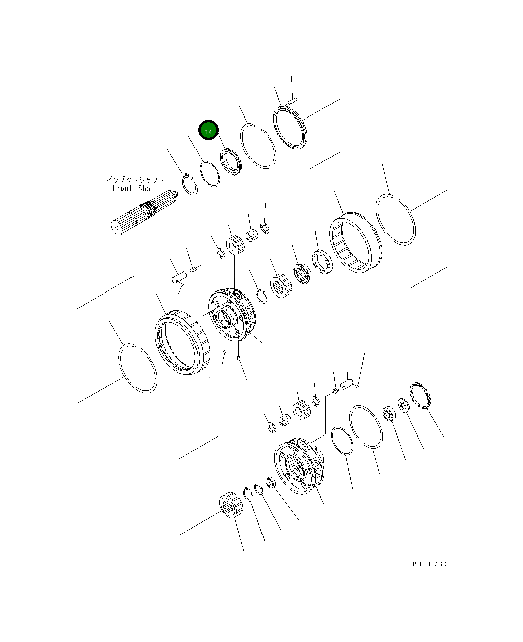Клетка 17A-15-12593 Komatsu