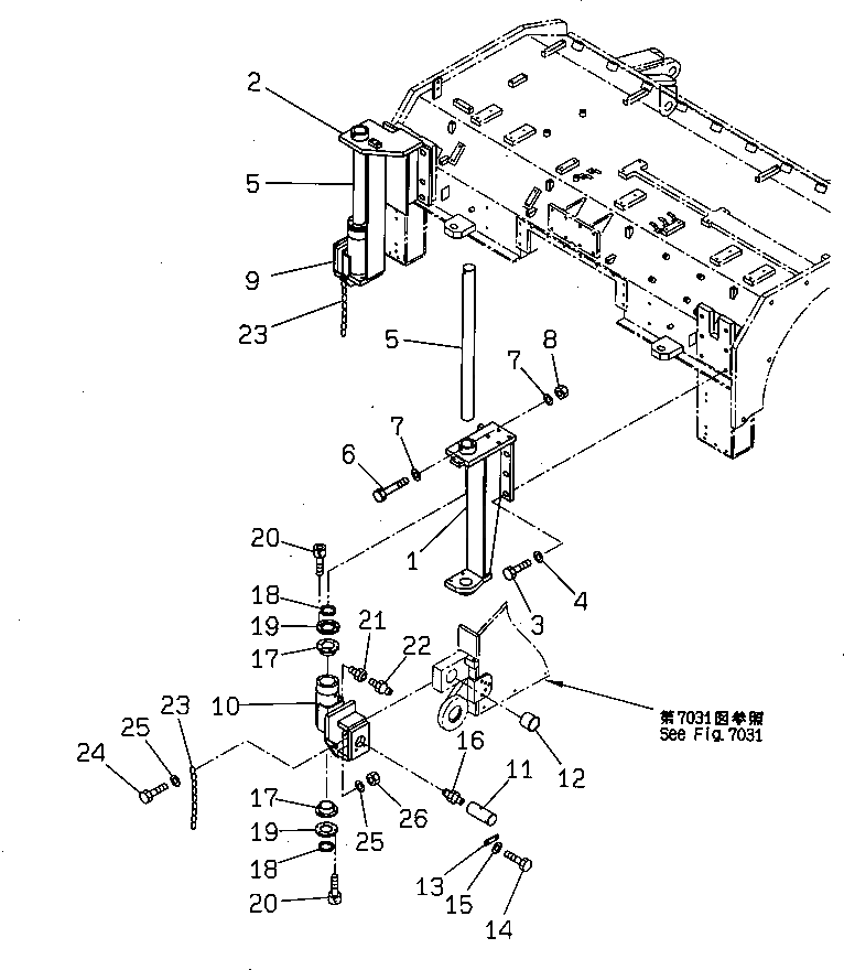 Палец 262-70-63470 Komatsu