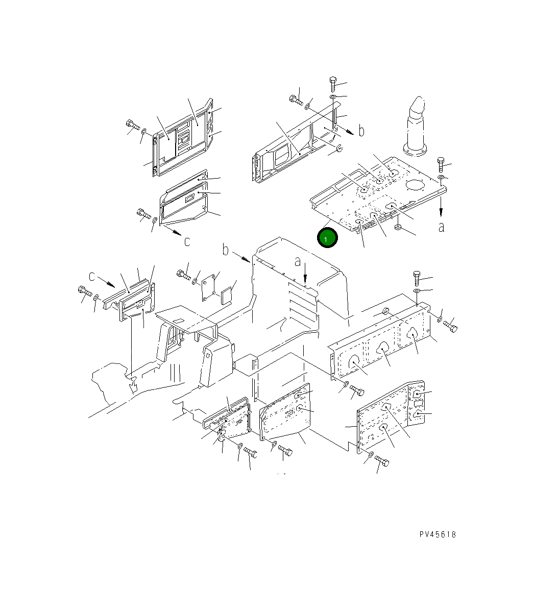 Капот 426-Z84-1310 Komatsu